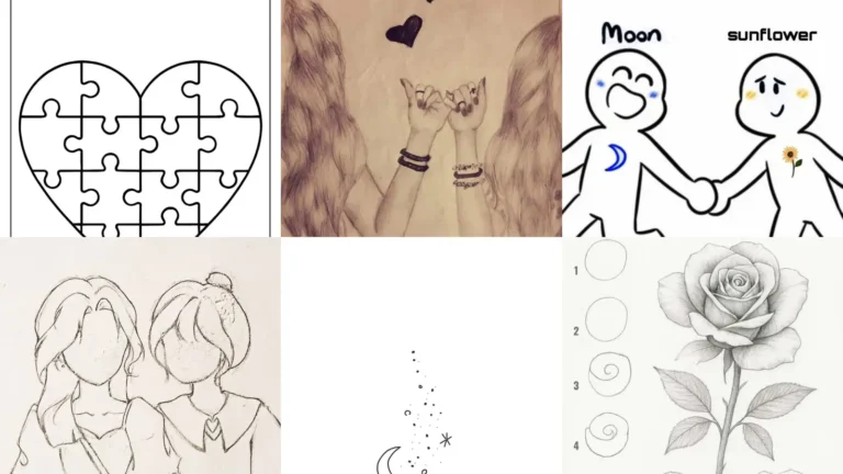 18+ Adorable BFF Drawing Ideas That Bond Besties