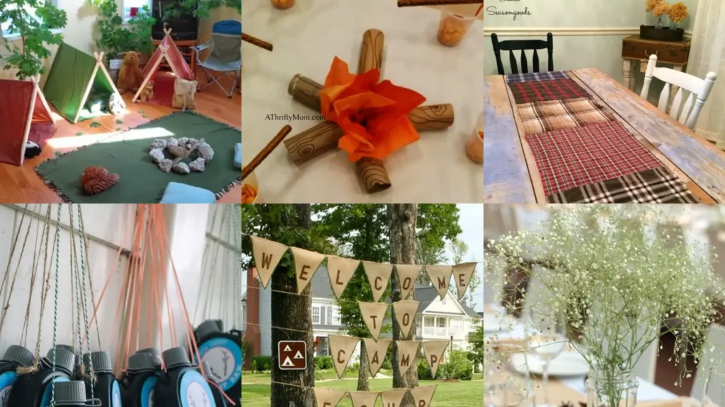 16+ Brilliant Camping Theme Party Ideas Indoor That Amaze