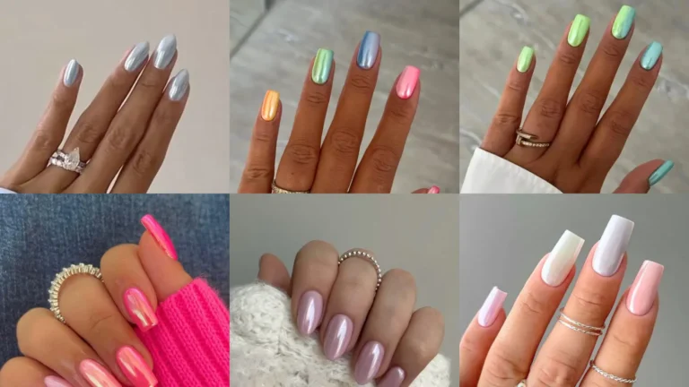 30+ Chrome French Nails You Can’t Get Around on Pinterest Rn