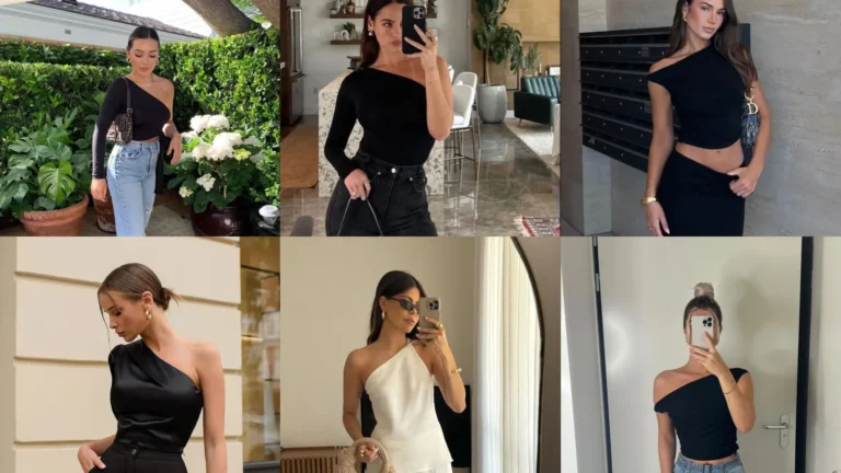 9 Chic One Shoulder Top Outfits That Are Serving Every Time