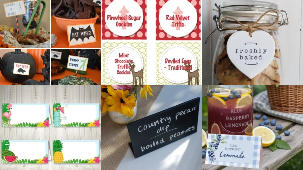 19+ Clever Themed Food Label Ideas That Wow Guests