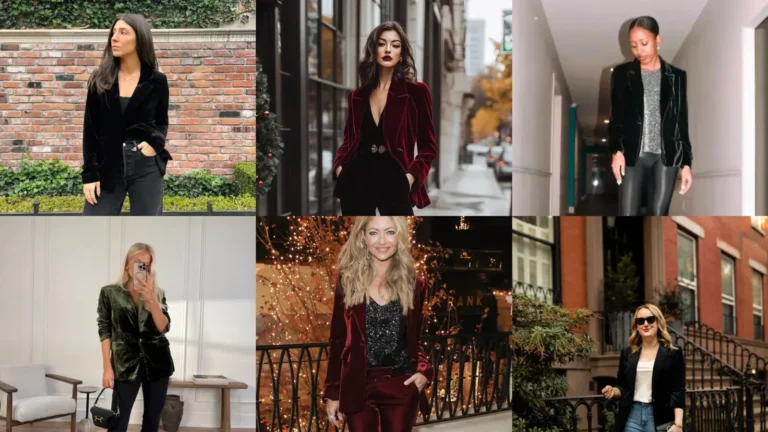 How to Style Velvet Blazer Outfit Ideas Right Now + 10 Looks