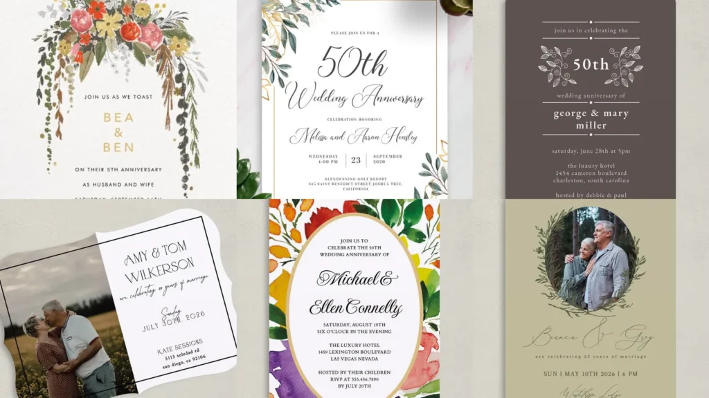 20 Anniversary Party Invitations and Design Ideas to Save