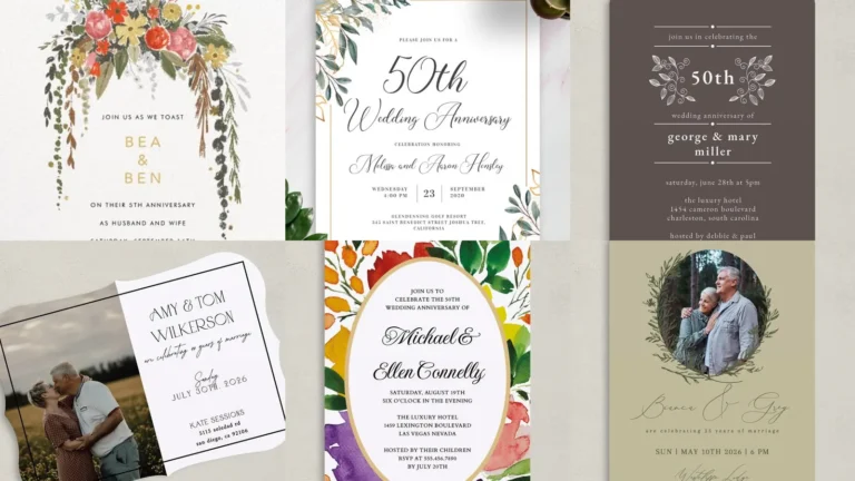 20 Anniversary Party Invitations and Design Ideas to Save