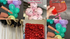 20 Ideas for Balloon Decorations Without Helium