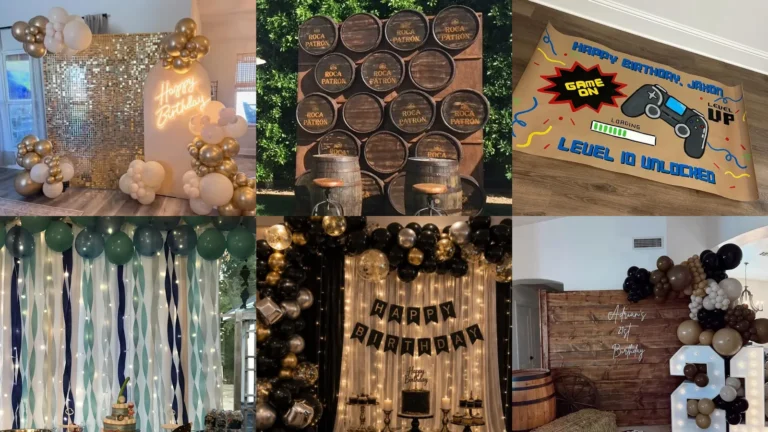 20 Birthday Backdrop Ideas for Him From Game Night to Western Themes