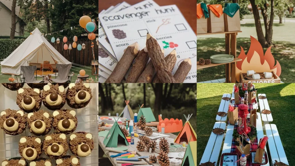 20 Camping Birthday Party Ideas With Cute Cakes, Tents and Treats