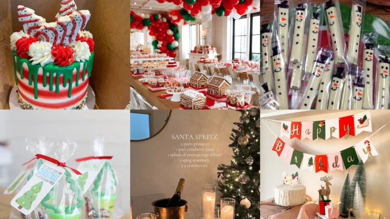20 Christmas Birthday Party Ideas With Festive Cakes, Decor and Treats