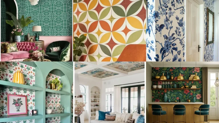 20 Colorful Accent Wallpaper and Wall Decor Ideas to Inspire Your Space