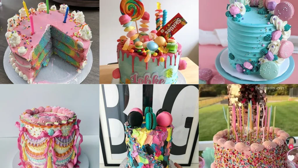20 Colorful Cake Ideas With Rainbow Swirls, Flowers and Sprinkles