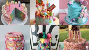 20 Colorful Cake Ideas With Rainbow Swirls, Flowers and Sprinkles