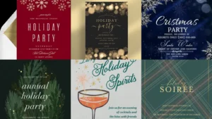 20 Holiday Party Invitations and Festive Design Ideas to Save