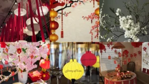 20 Lunar New Year Party Ideas With Lanterns, Flowers and Festive Treats
