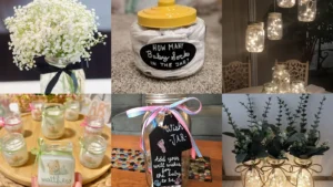 20 Mason Jar Baby Shower Ideas for Flowers, Favors and More