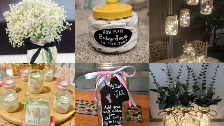 20 Mason Jar Baby Shower Ideas for Flowers, Favors and More