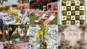 20 Mediterranean Party Decor Ideas With Lemons, Flowers and Pretty Tables
