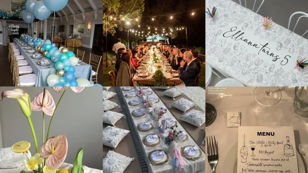 20 Party Table Setup Ideas With Flowers, Candles and Cute Details