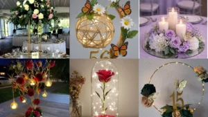 19 Quinceanera Centerpiece Ideas With Flowers, Butterflies and Sparkle
