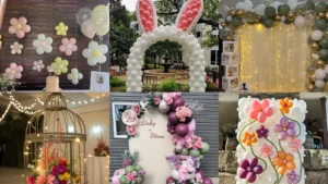 20 Spring Balloon Decoration Ideas and Floral Party Details