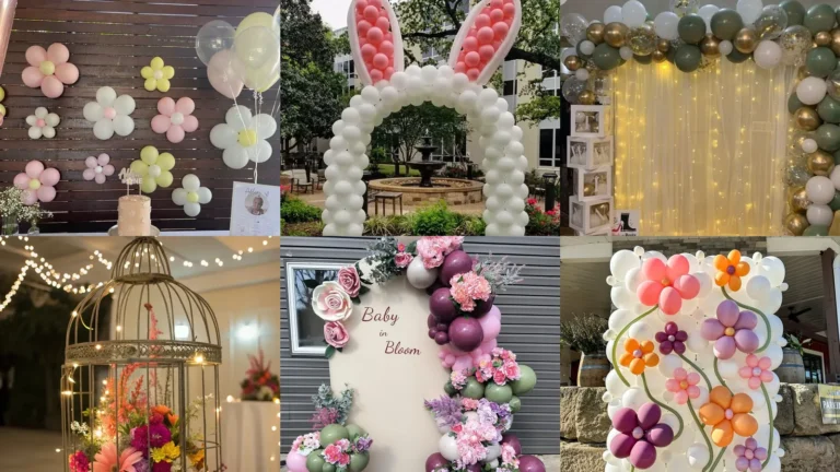 20 Spring Balloon Decoration Ideas and Floral Party Details
