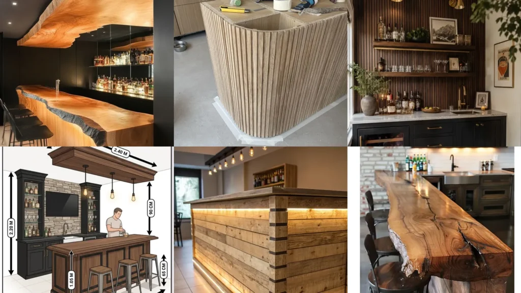 20 Wooden Home Bar Counter Design Ideas to Inspire Your Space